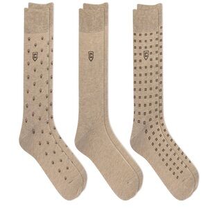 Chaps Classic Dress Diamond Crew Socks 3-Pair Pack